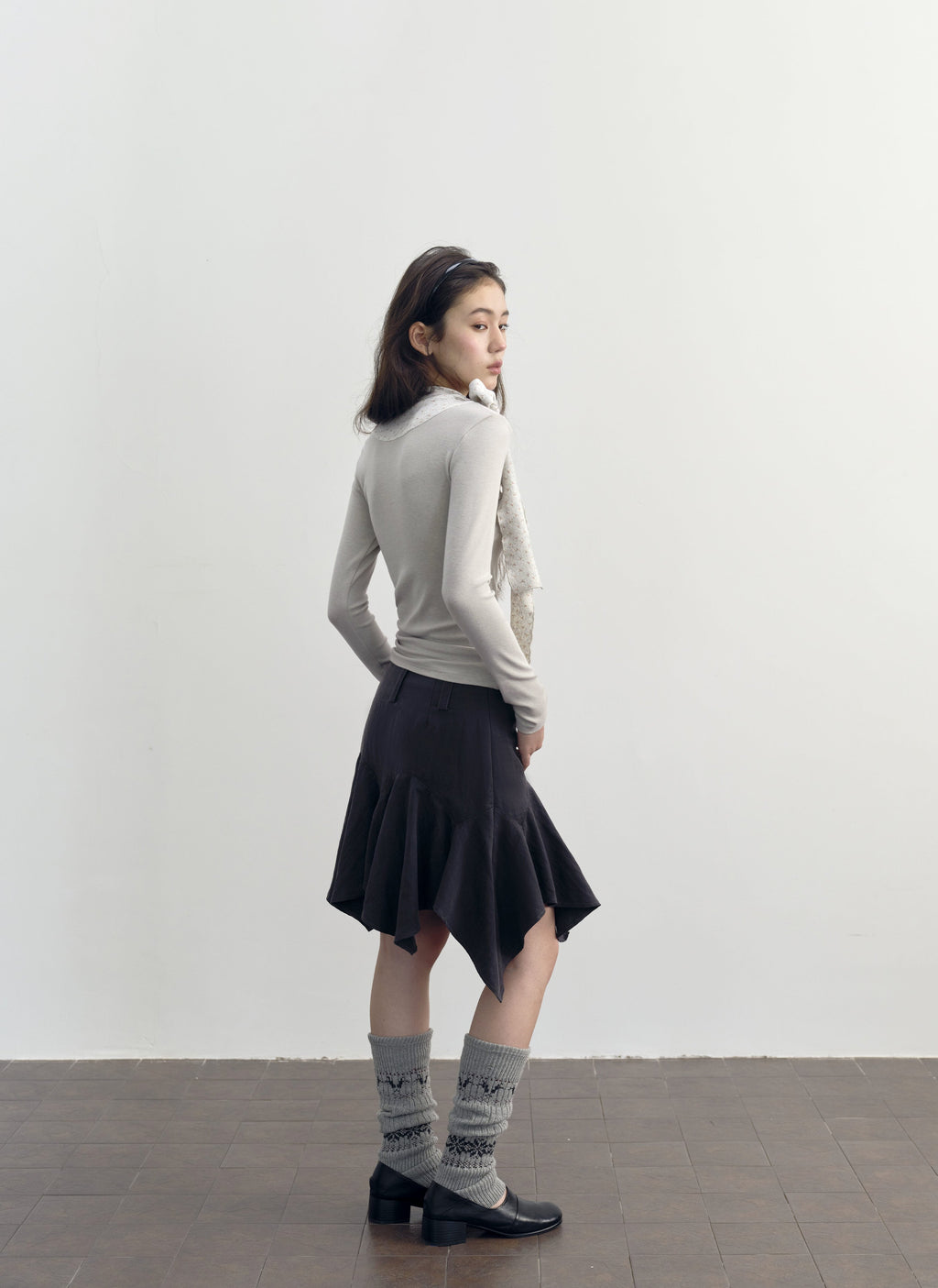 Asymmetry Flare Skirt