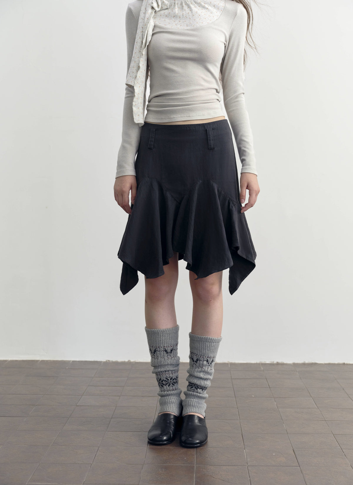Asymmetry Flare Skirt
