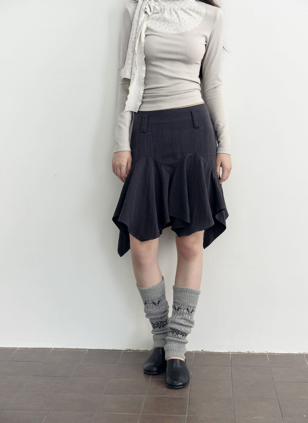 Asymmetry Flare Skirt