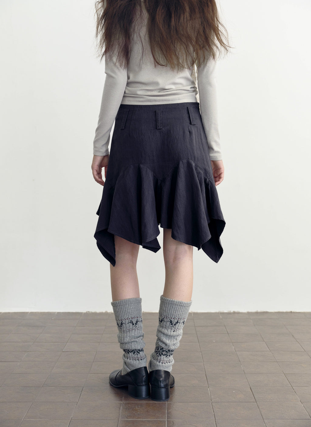 Asymmetry Flare Skirt