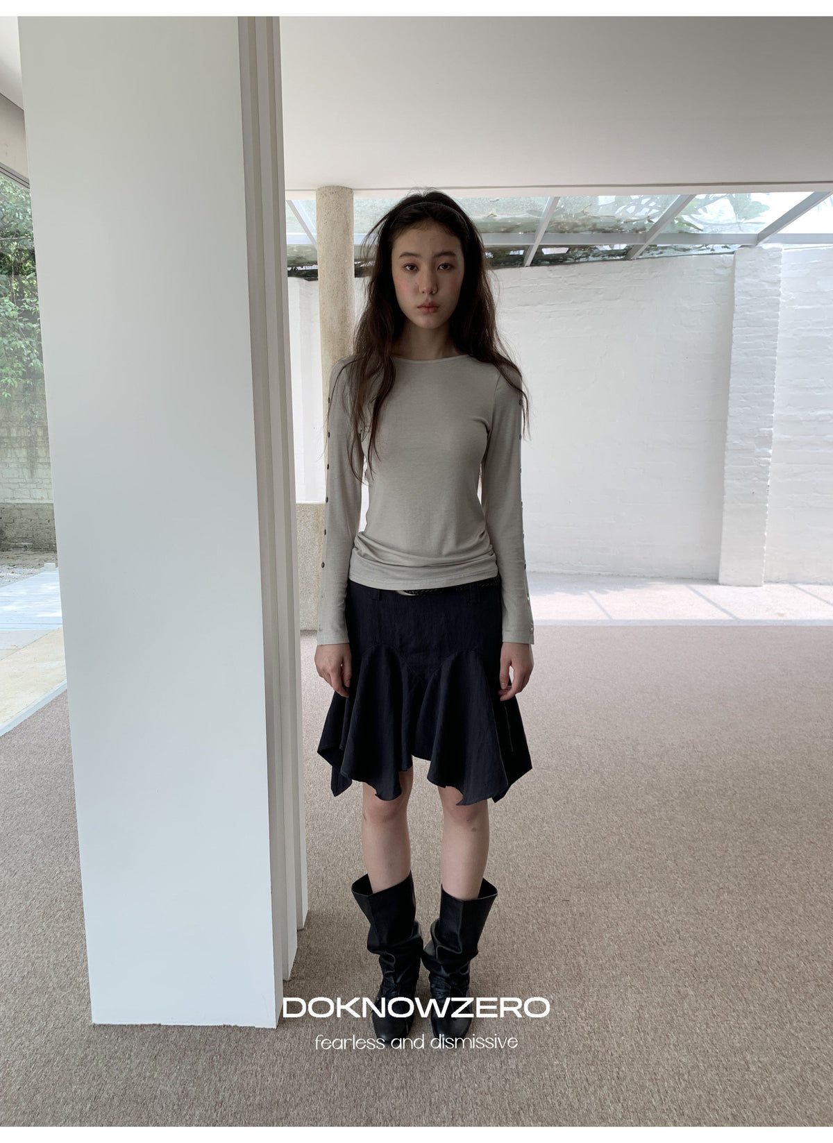 Asymmetry Flare Skirt
