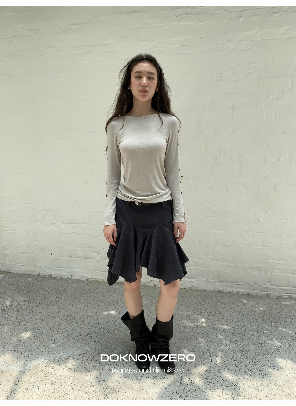 Asymmetry Flare Skirt
