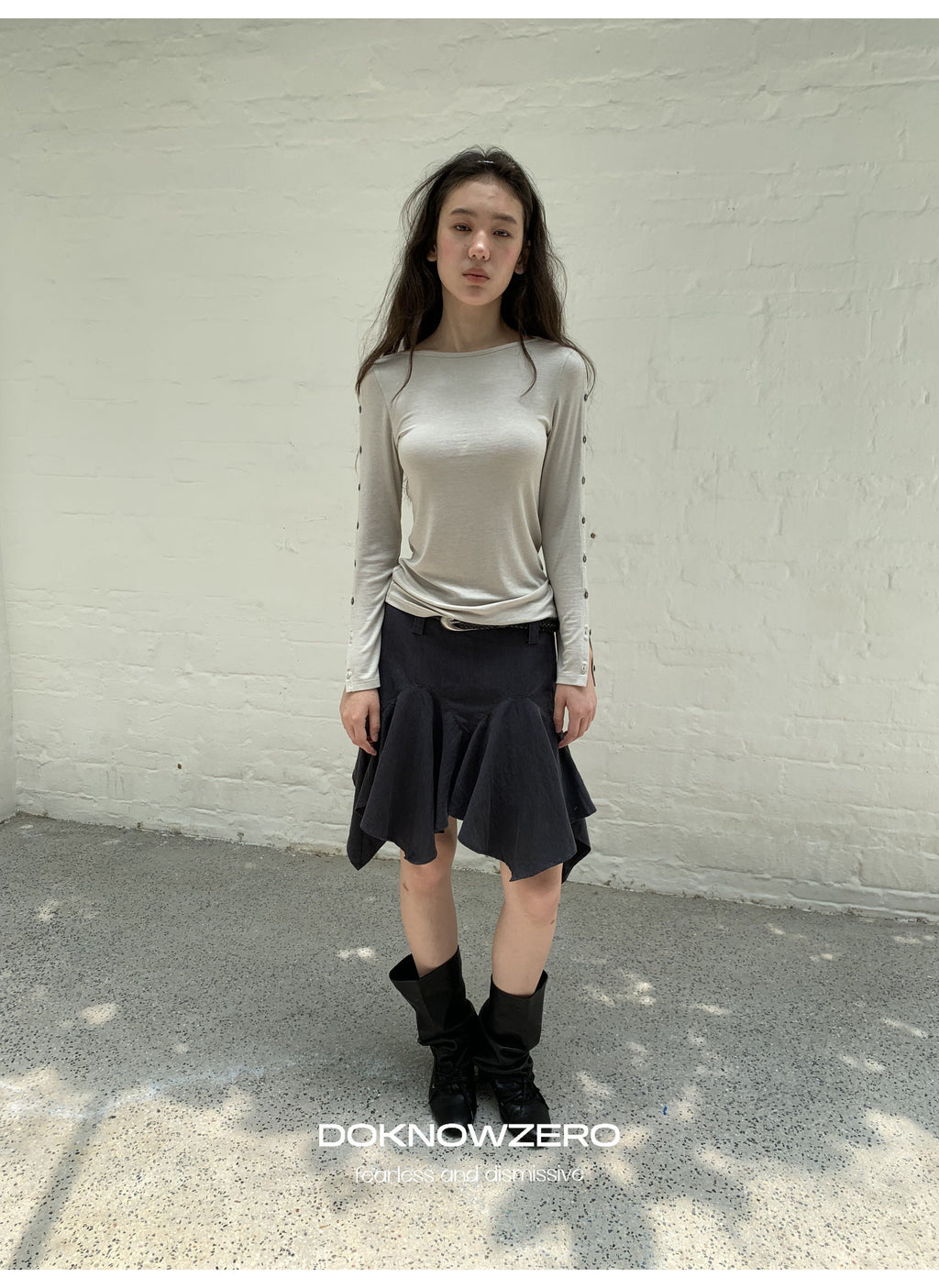 Asymmetry Flare Skirt