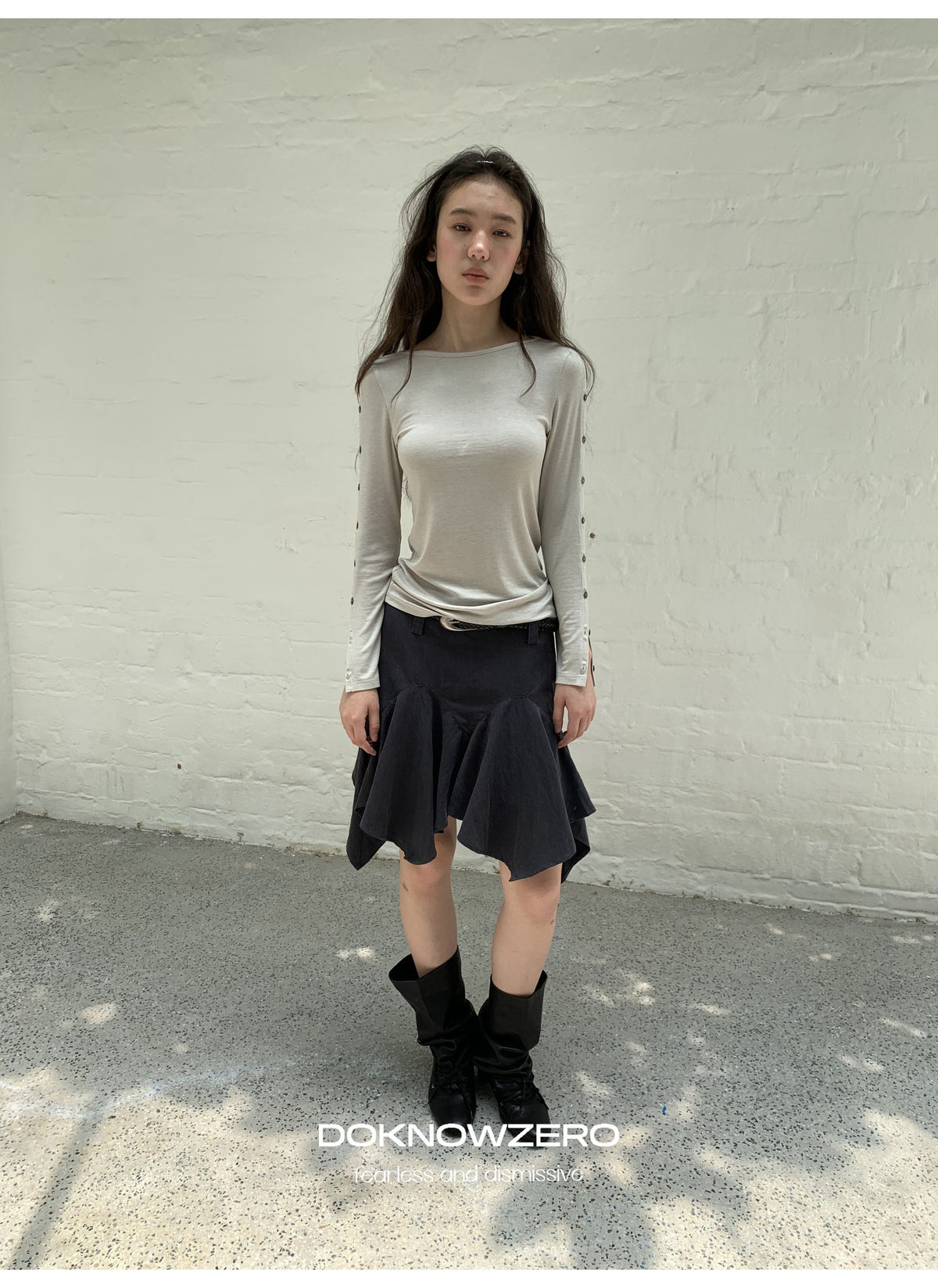 Asymmetry Flare Skirt