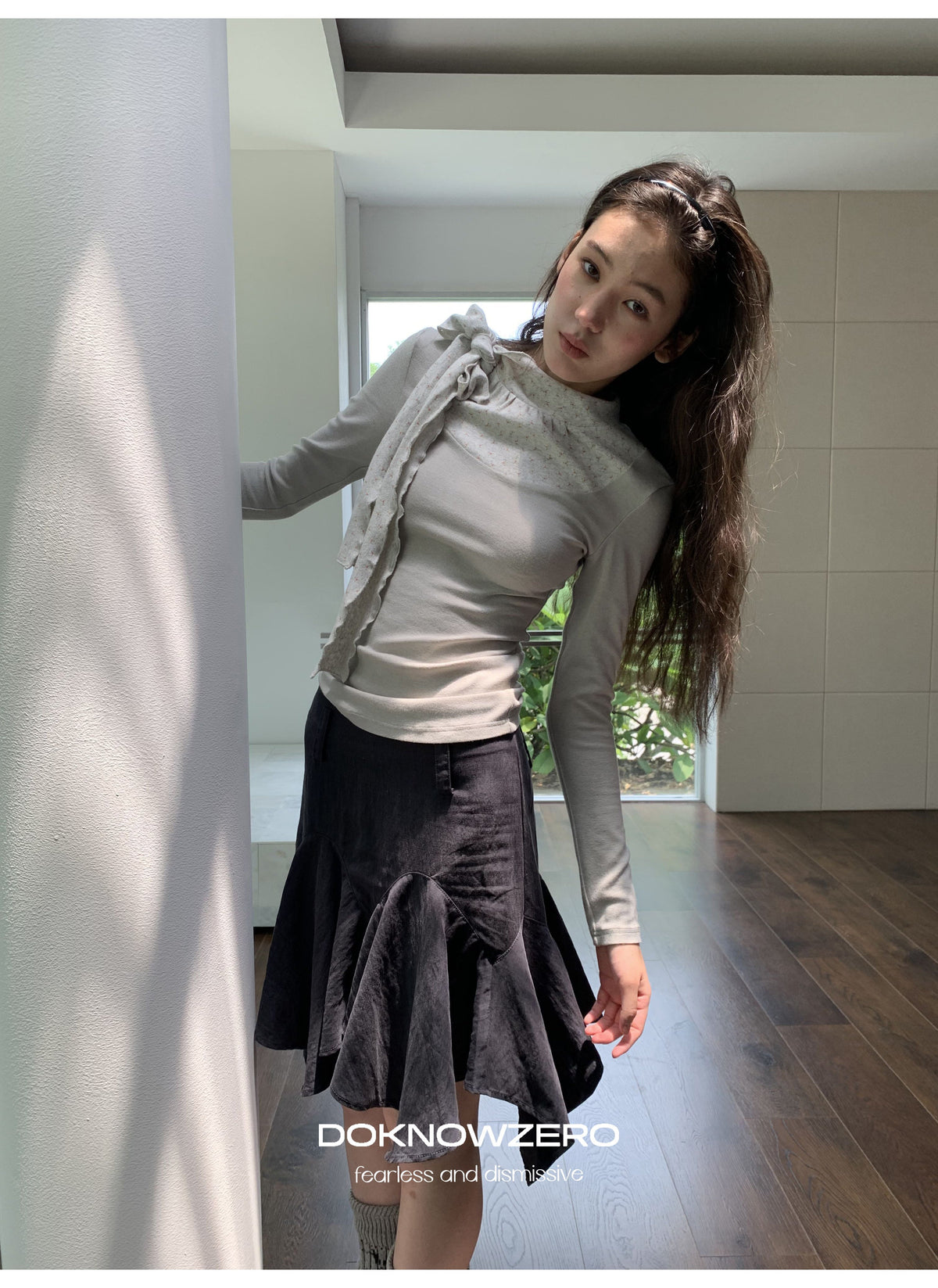Asymmetry Flare Skirt