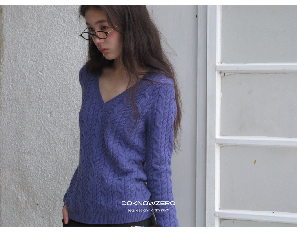Merino Twist Knit Top