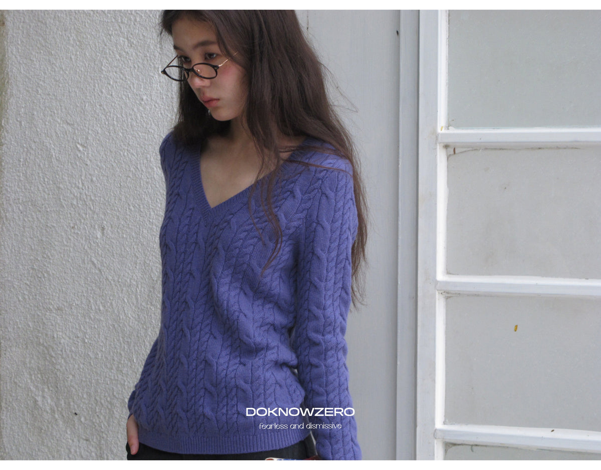 Merino Twist Knit Top