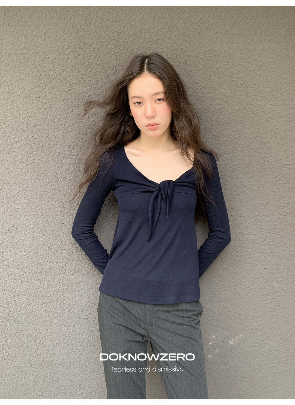 Knot Front Sculpted Top