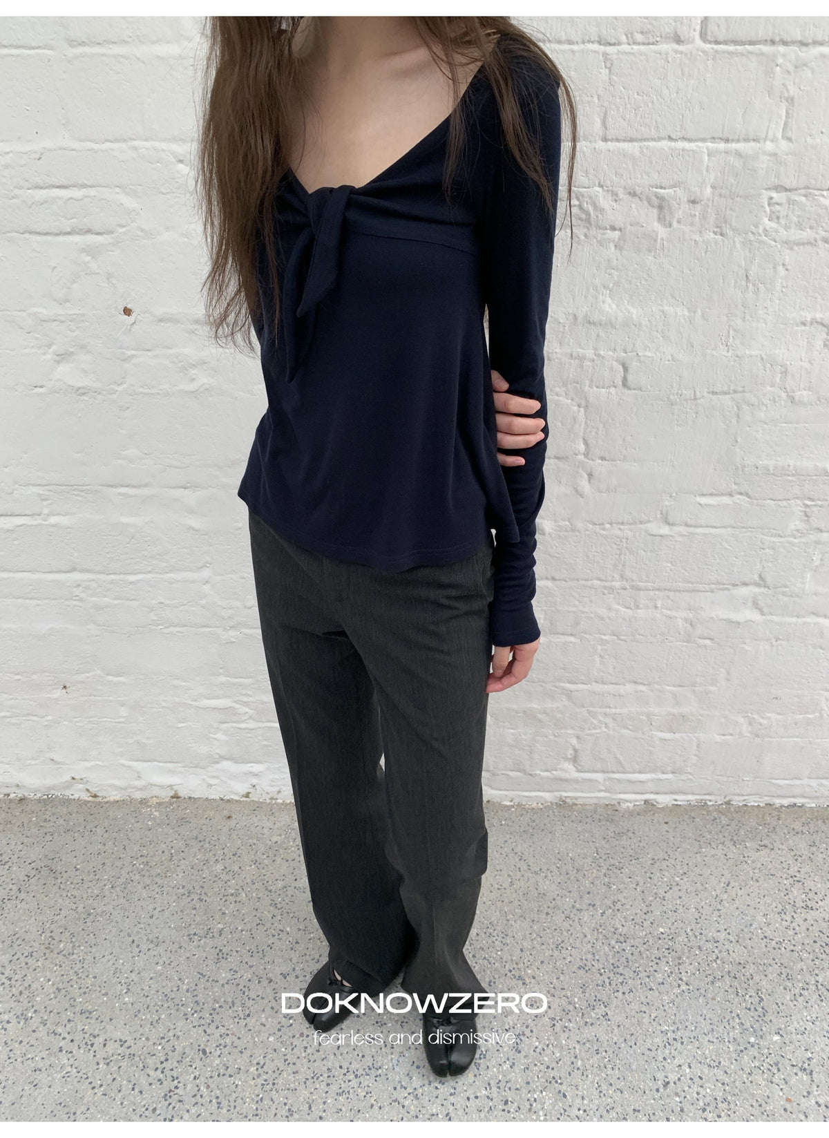 Knot Front Sculpted Top