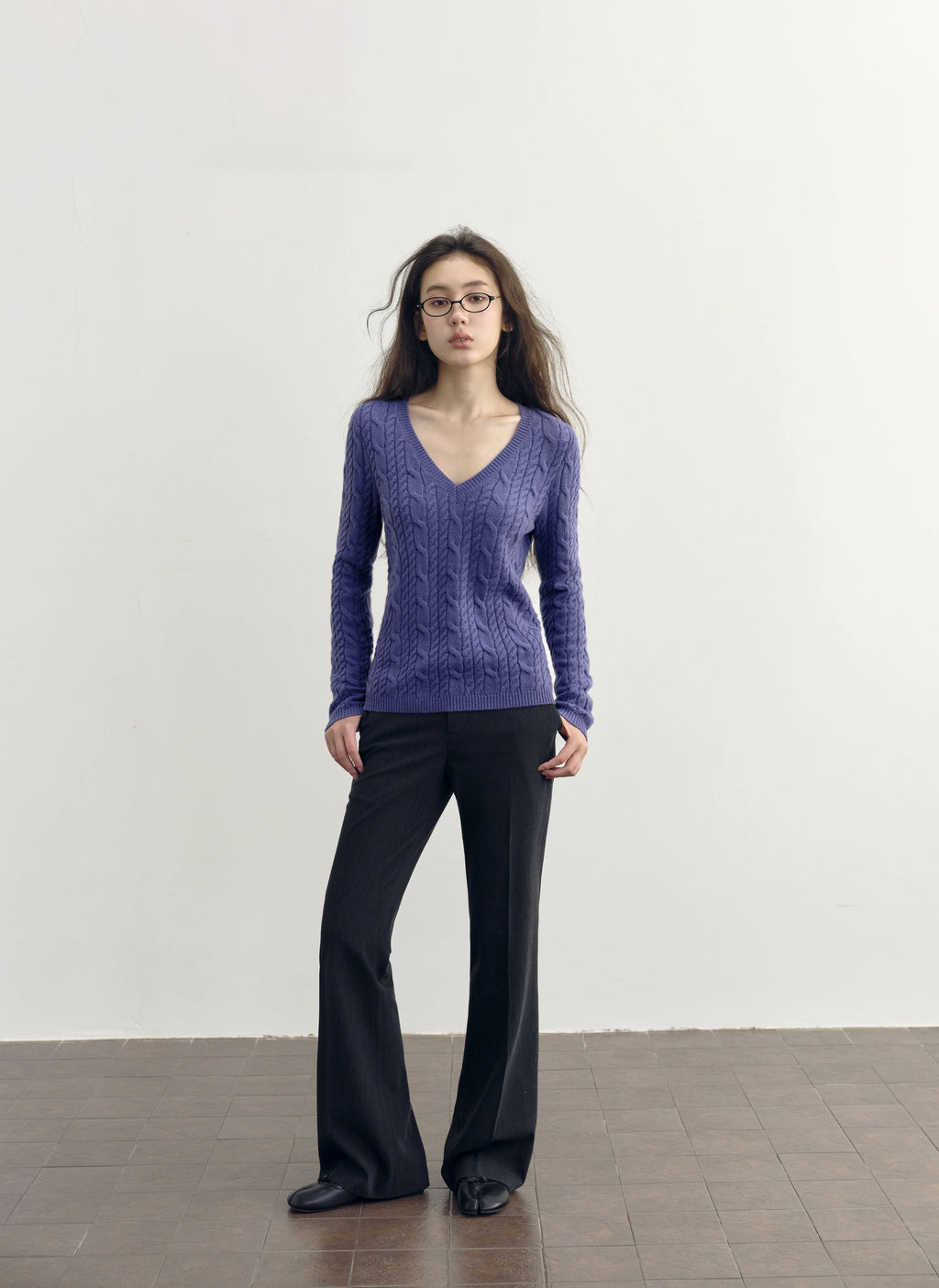 Low Waist Button Flare Pants