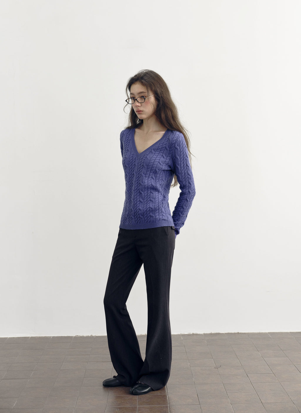 Low Waist Button Flare Pants