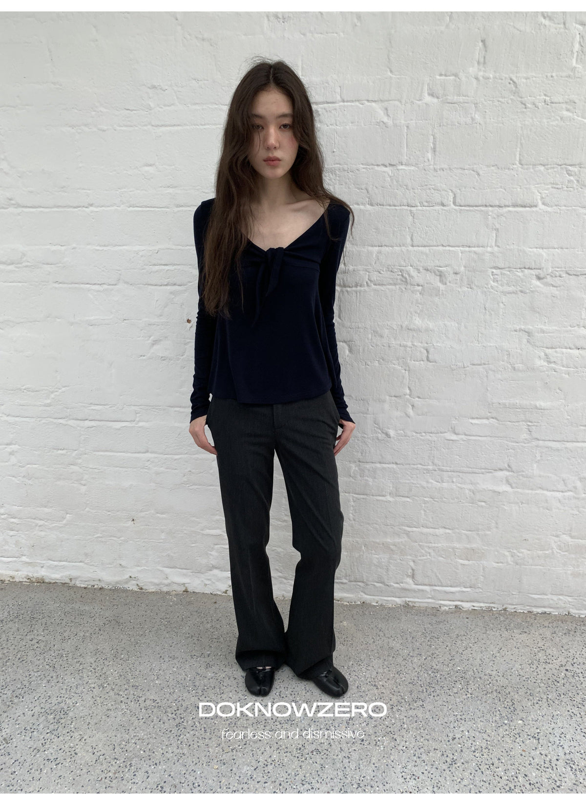 Low Waist Button Flare Pants