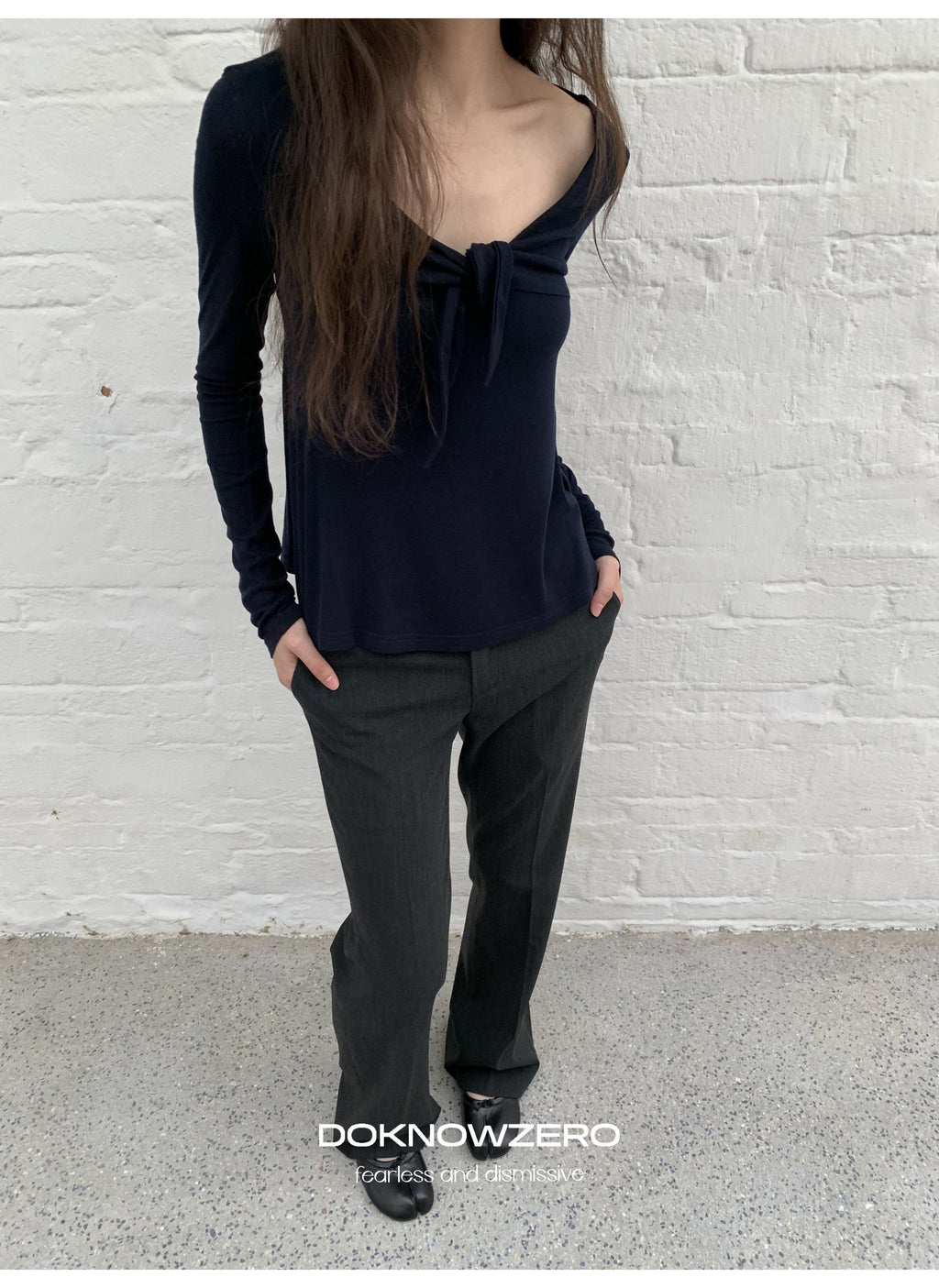 Low Waist Button Flare Pants