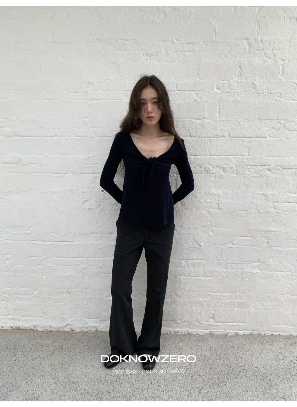 Low Waist Button Flare Pants