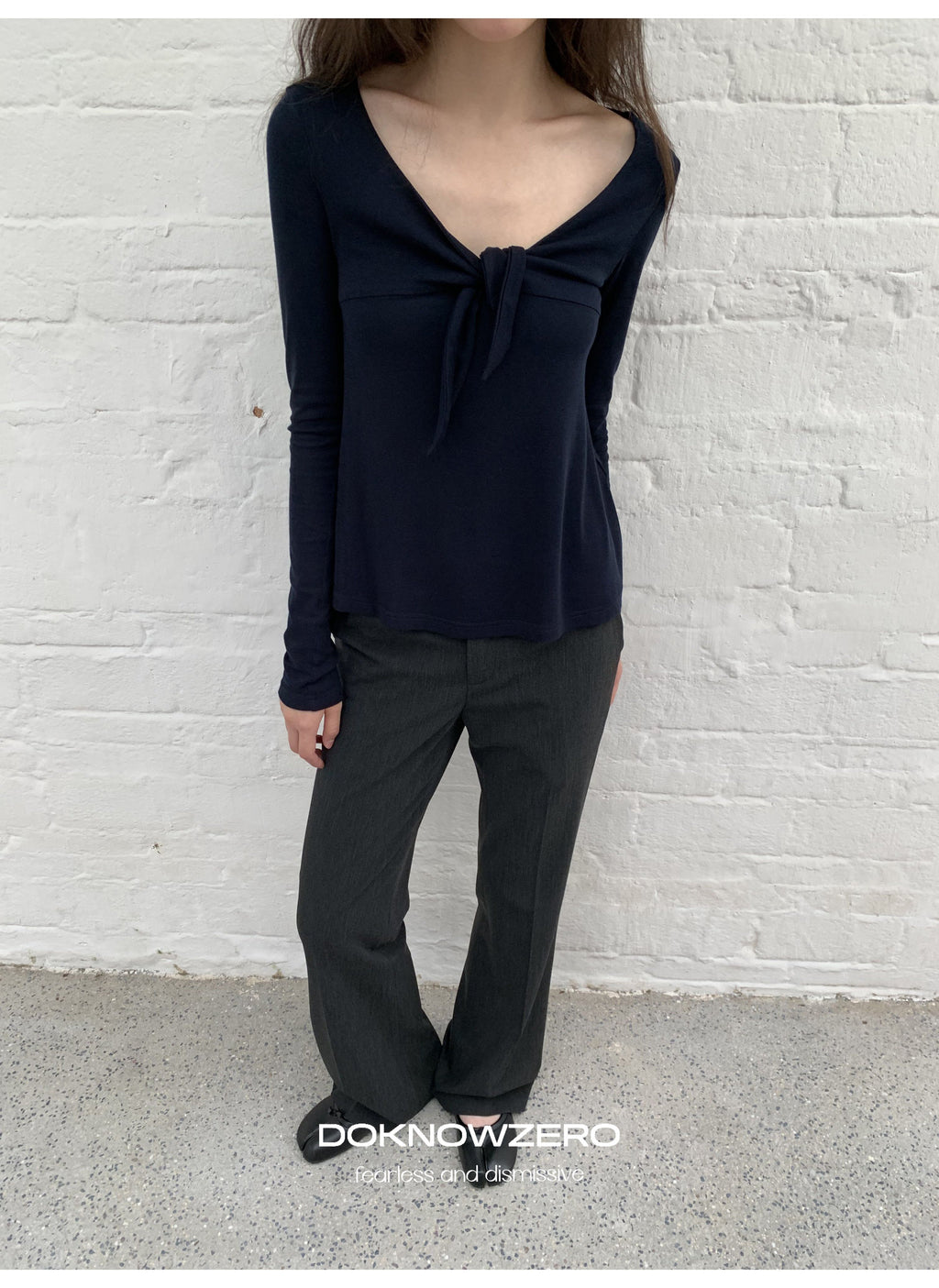 Low Waist Button Flare Pants