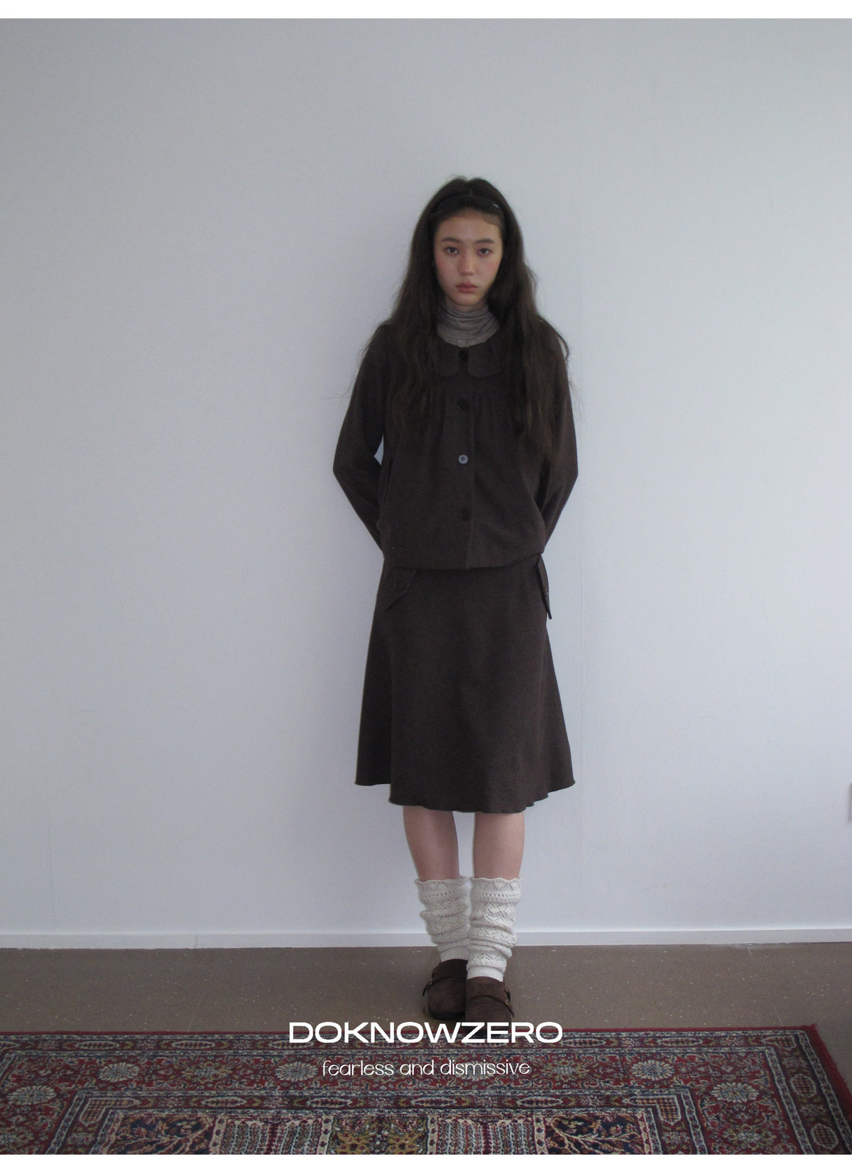Chestnut Flap A-Line Skirt
