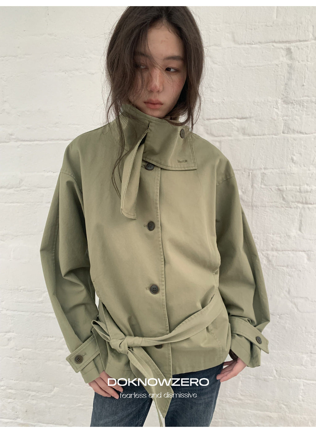 Low Waist Belted Field Jacket