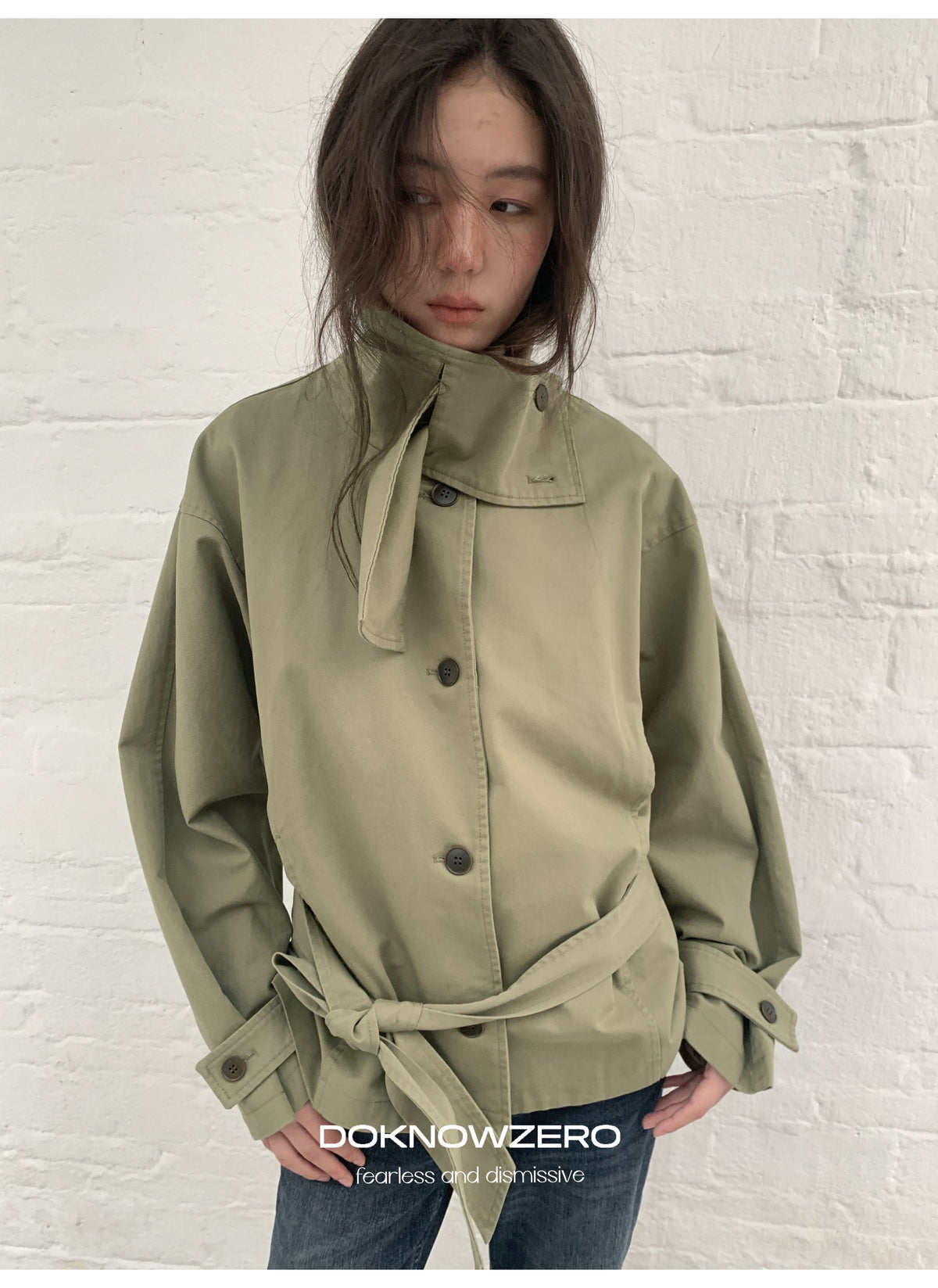Low Waist Belted Field Jacket