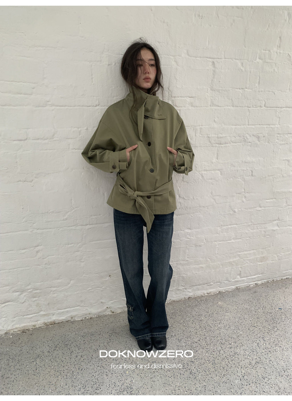 Low Waist Belted Field Jacket