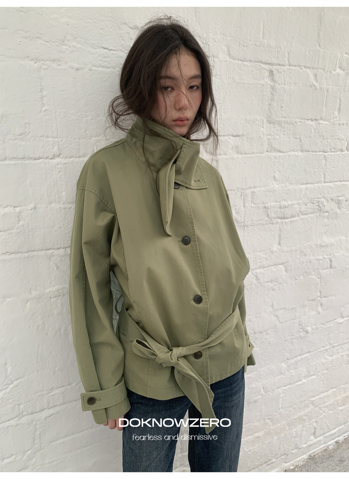 Low Waist Belted Field Jacket