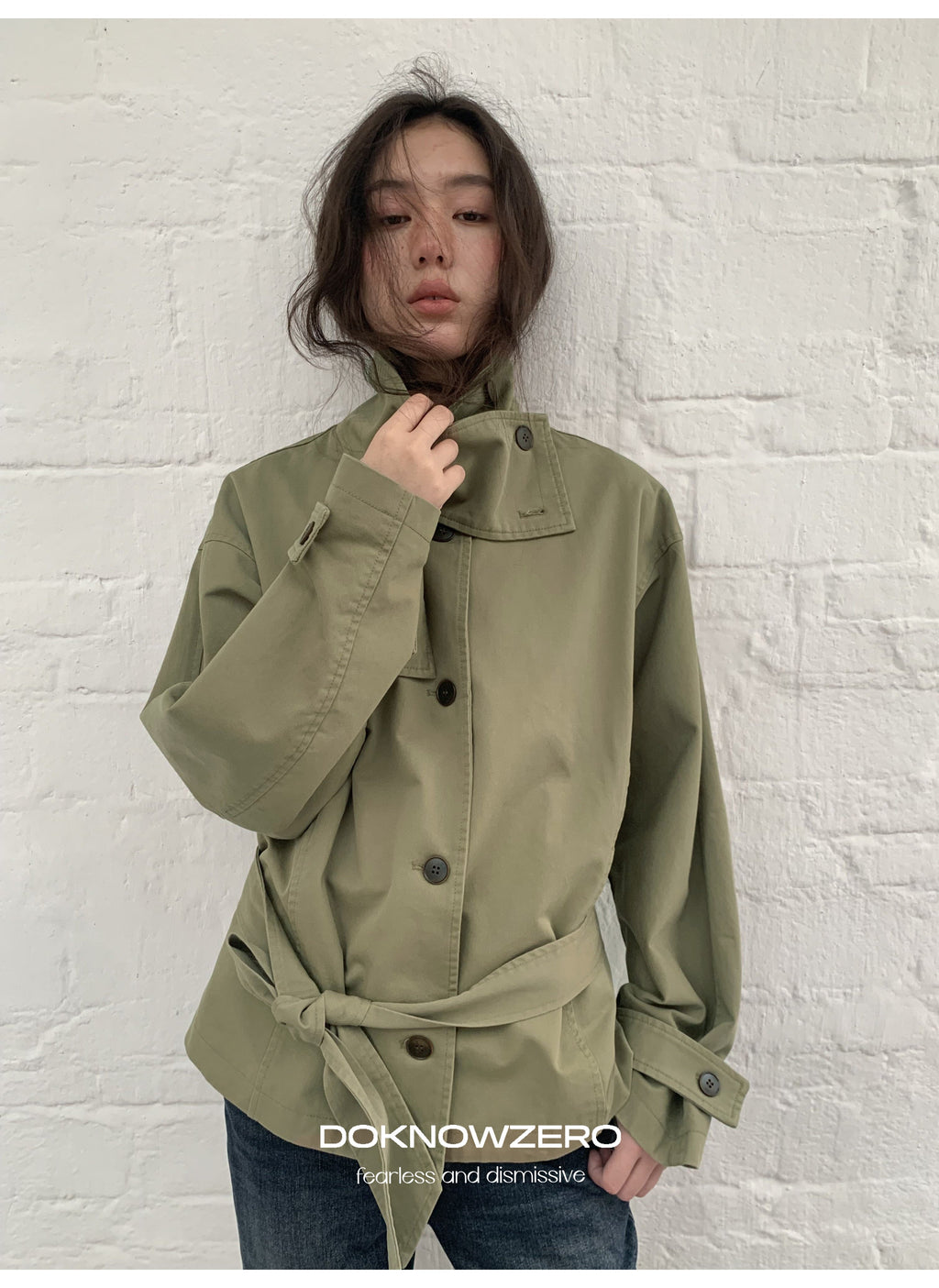 Low Waist Belted Field Jacket