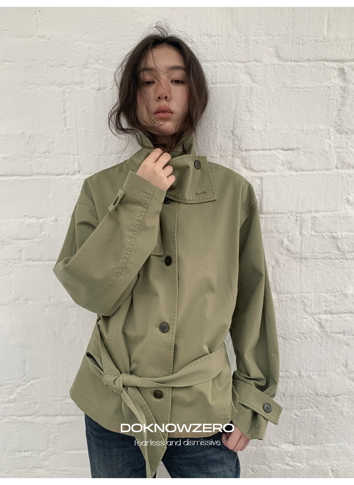 Low Waist Belted Field Jacket