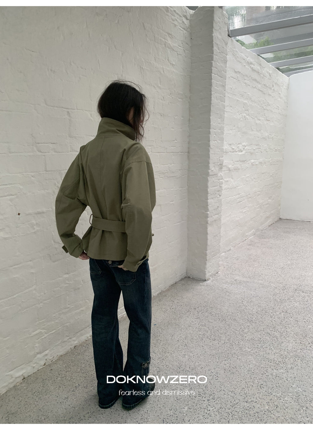 Low Waist Belted Field Jacket