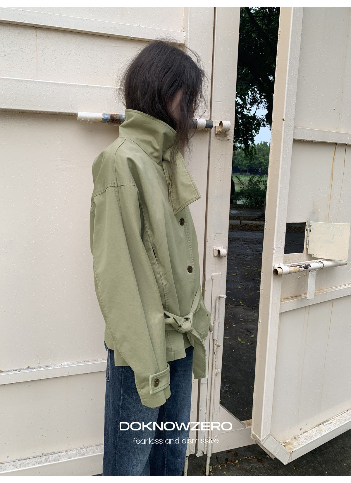 Low Waist Belted Field Jacket