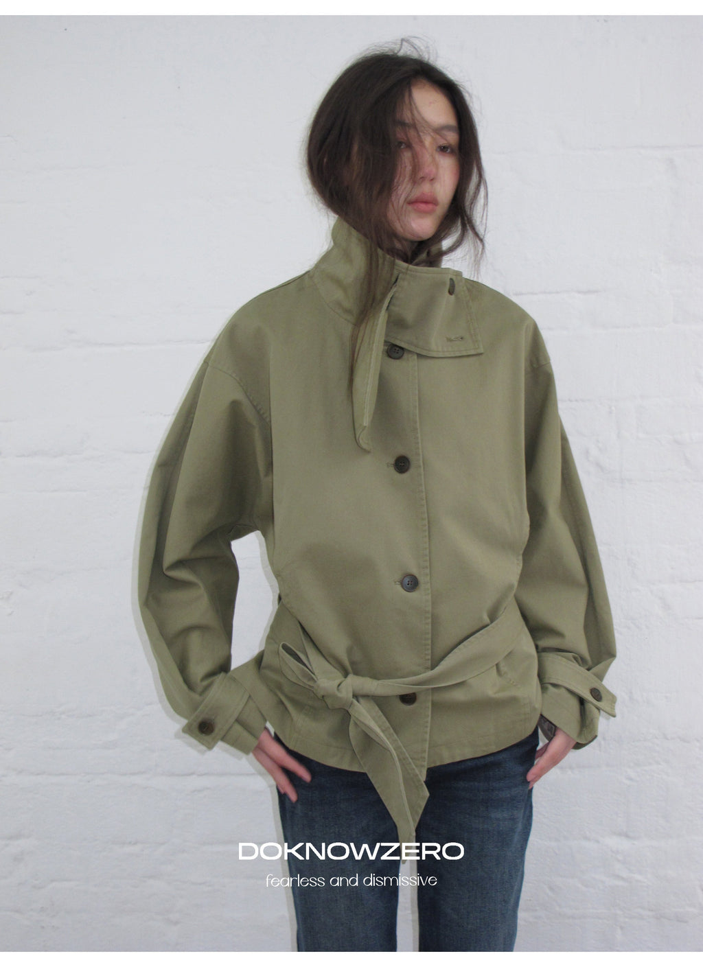 Low Waist Belted Field Jacket