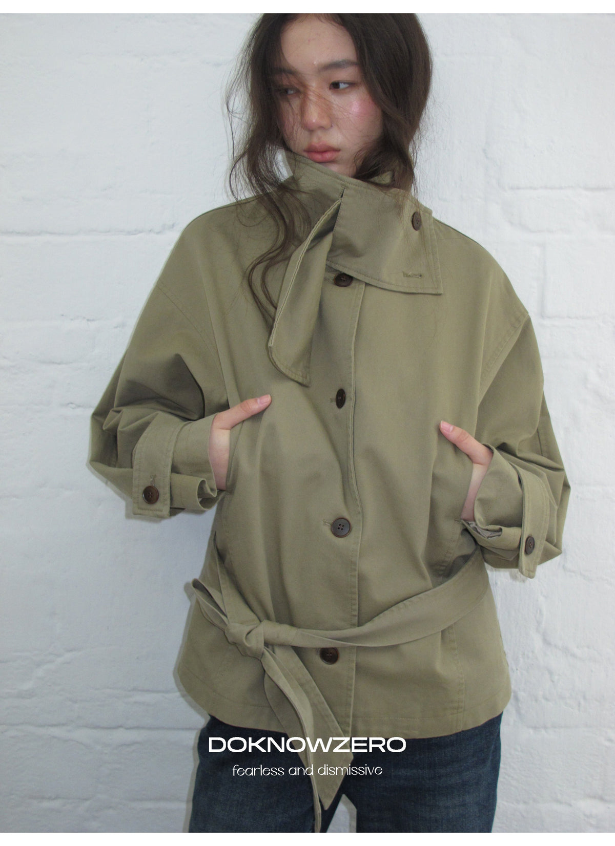 Low Waist Belted Field Jacket