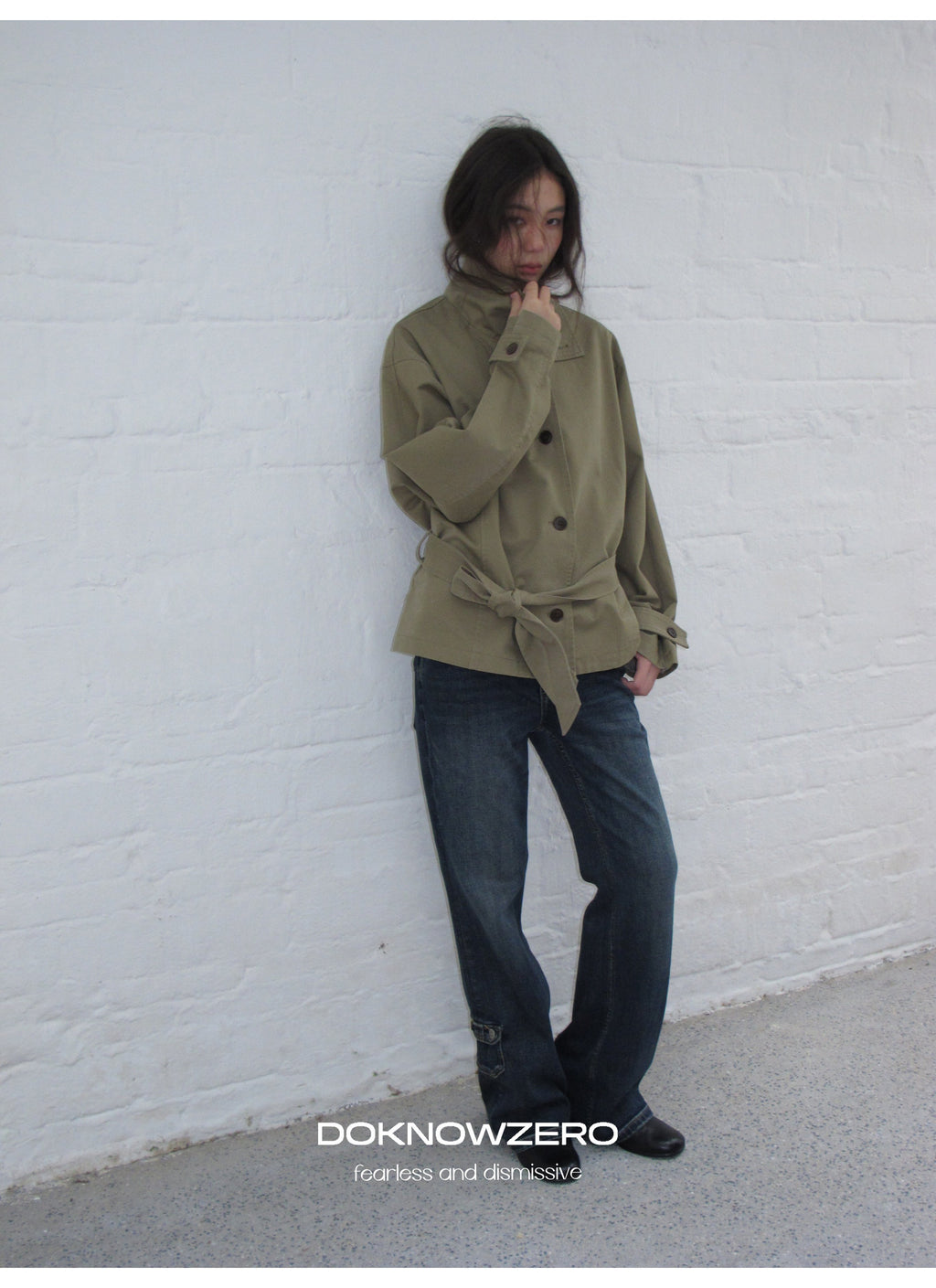 Low Waist Belted Field Jacket