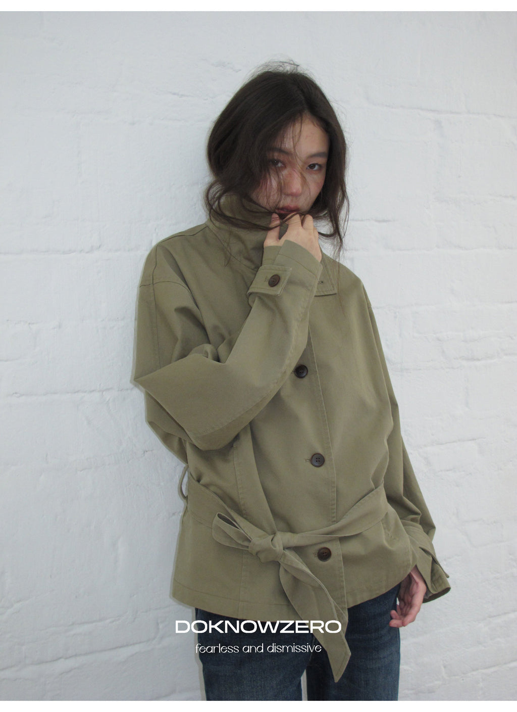 Low Waist Belted Field Jacket