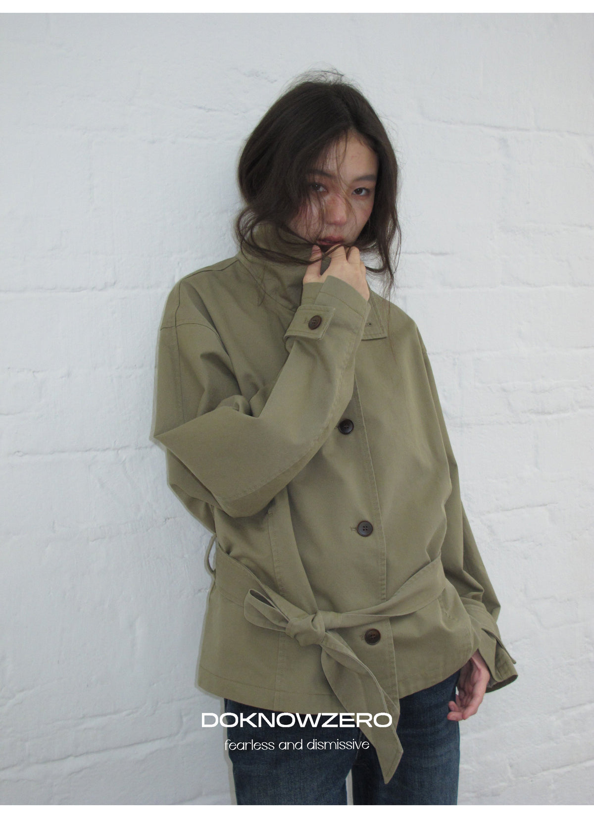 Low Waist Belted Field Jacket