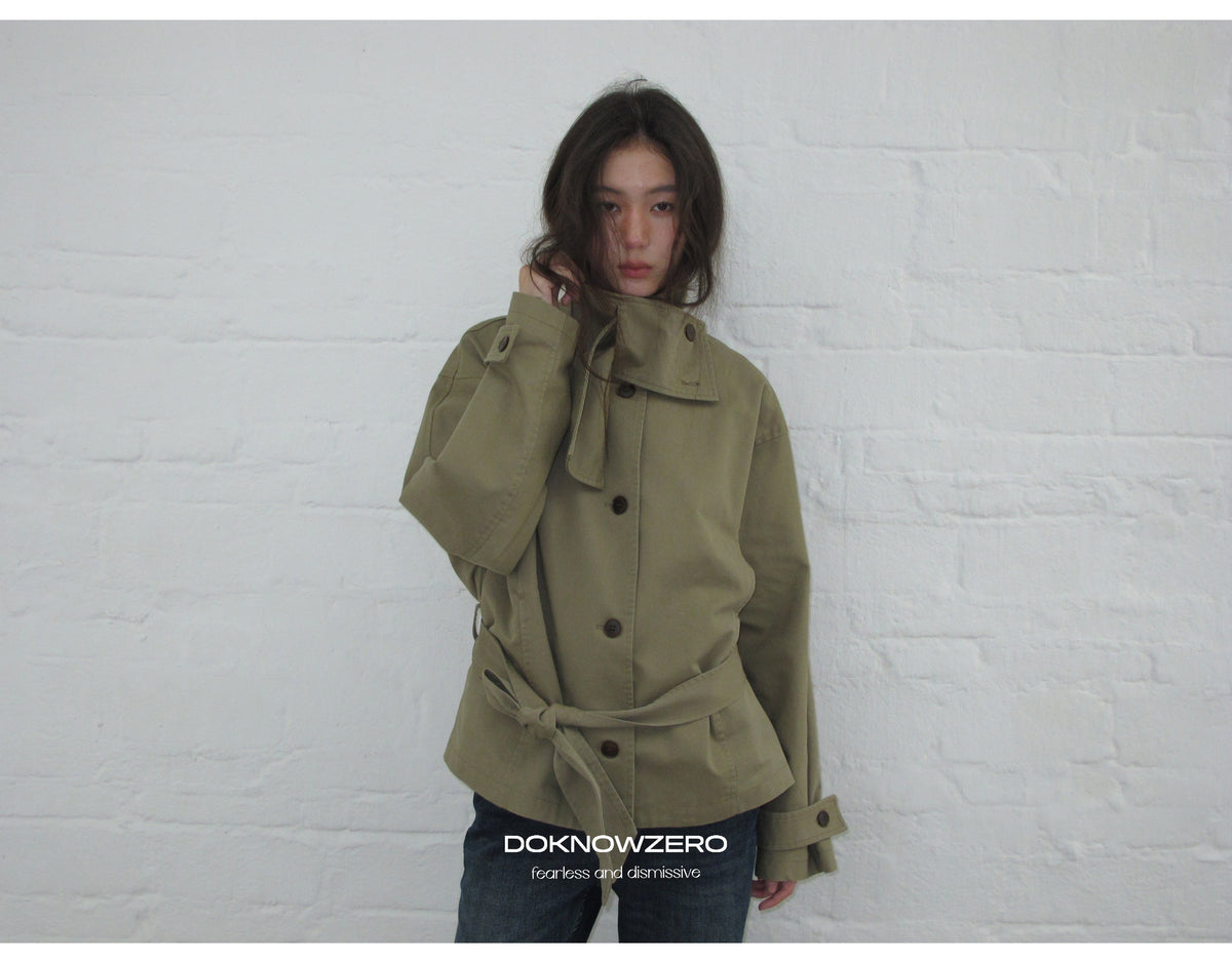 Low Waist Belted Field Jacket