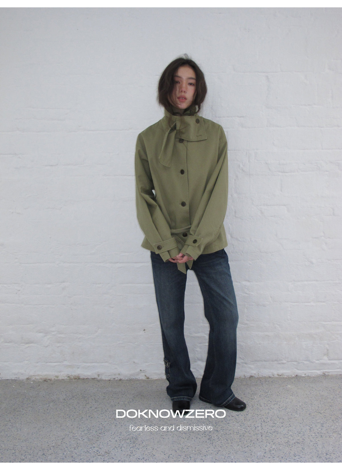 Low Waist Belted Field Jacket