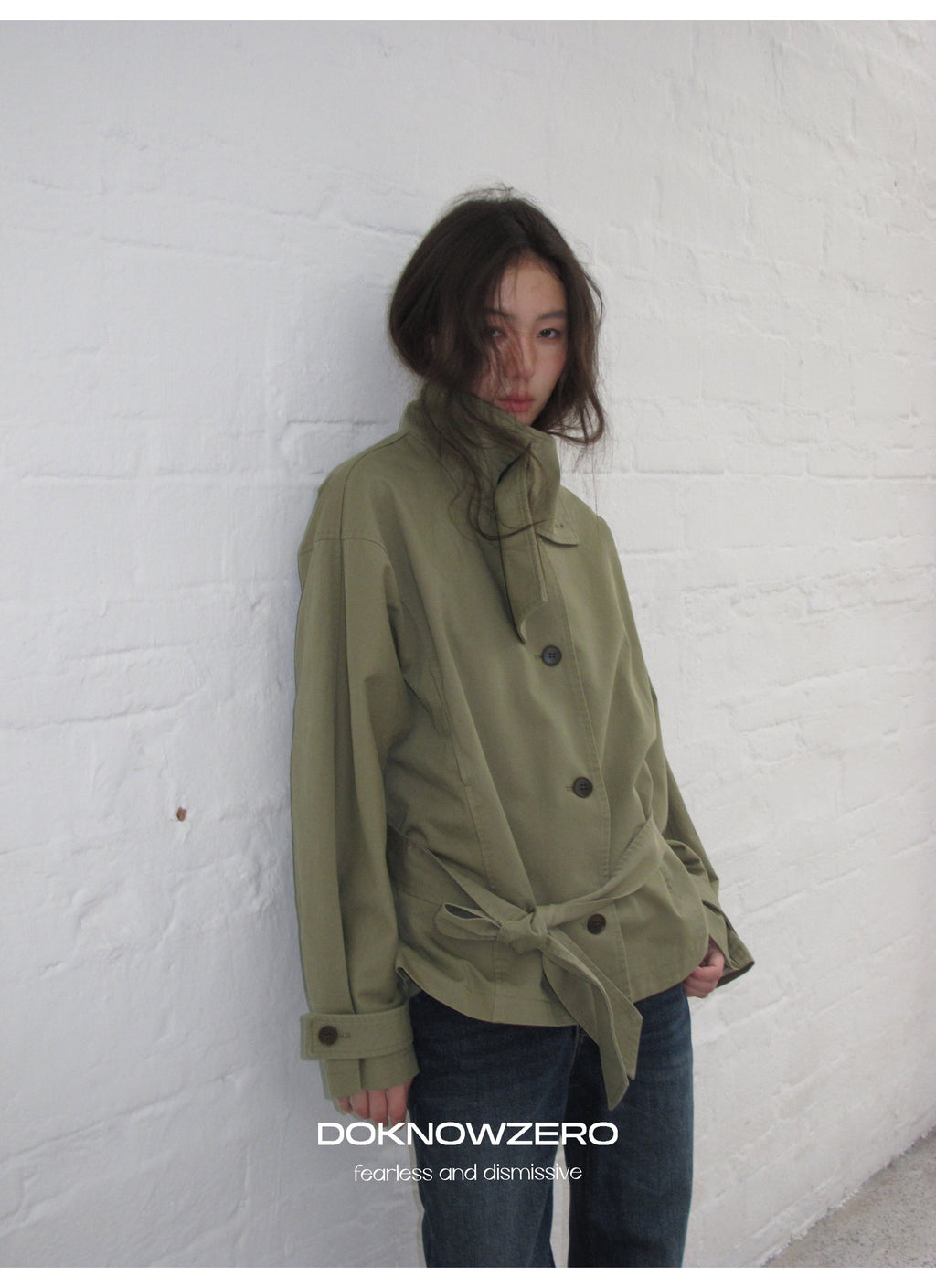 Low Waist Belted Field Jacket
