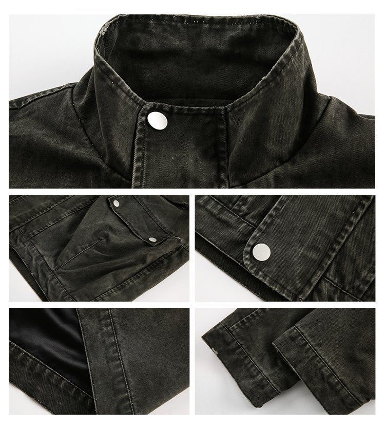 Washed Utility Pocket Jacket (2color)