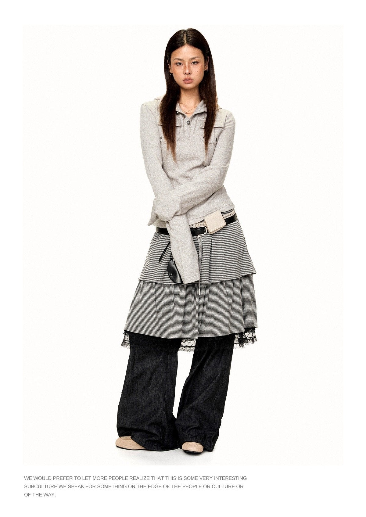 Hooded Button Top (2color)