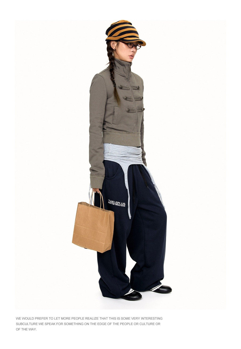 Khaki Napoleon Zip Jacket
