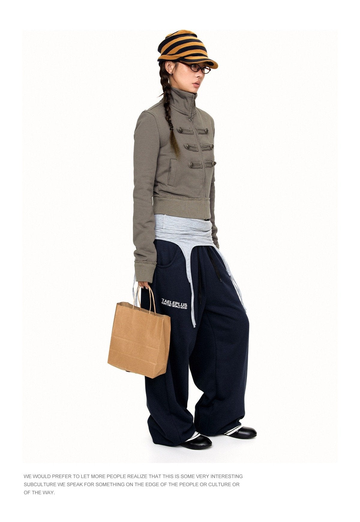 Khaki Napoleon Zip Jacket