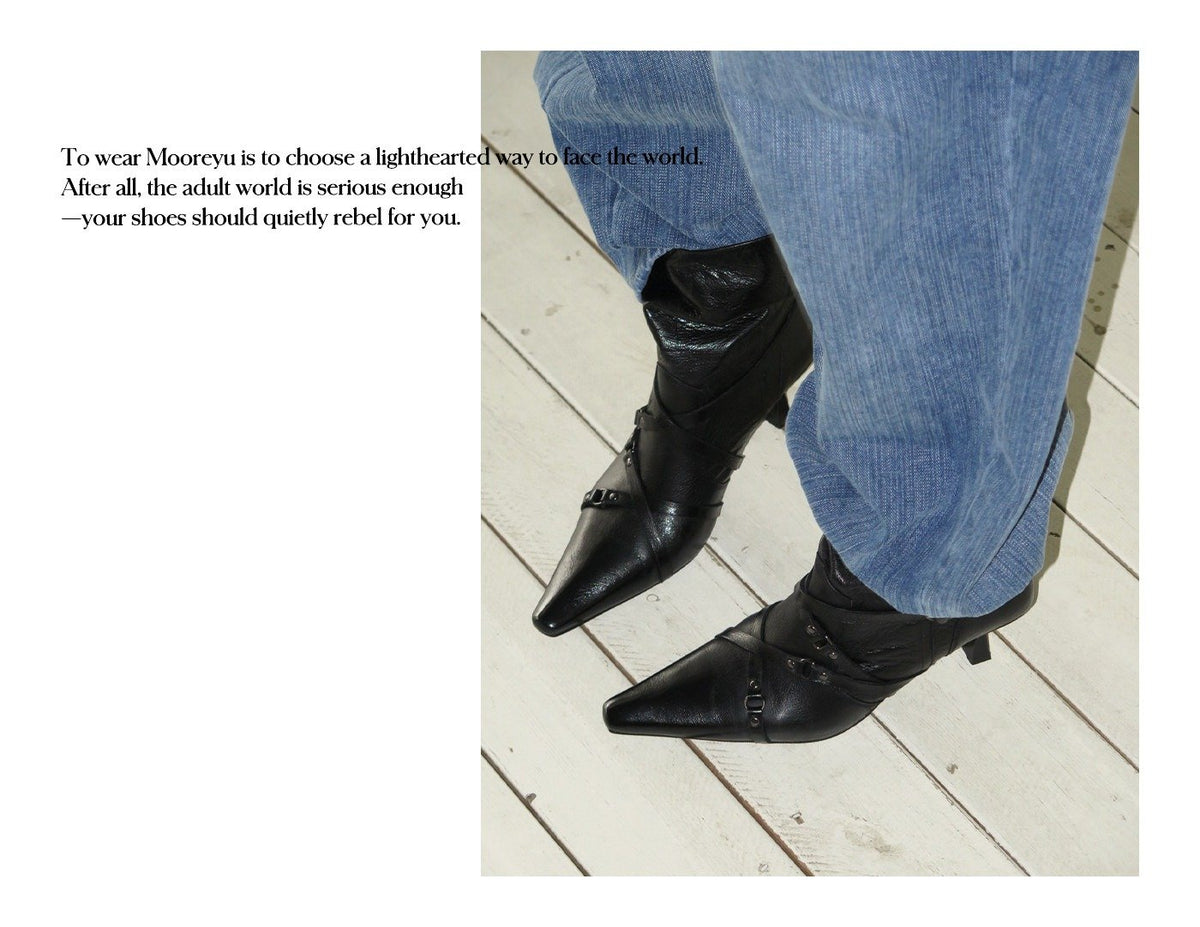 Rebel Crisscross Strap Boots