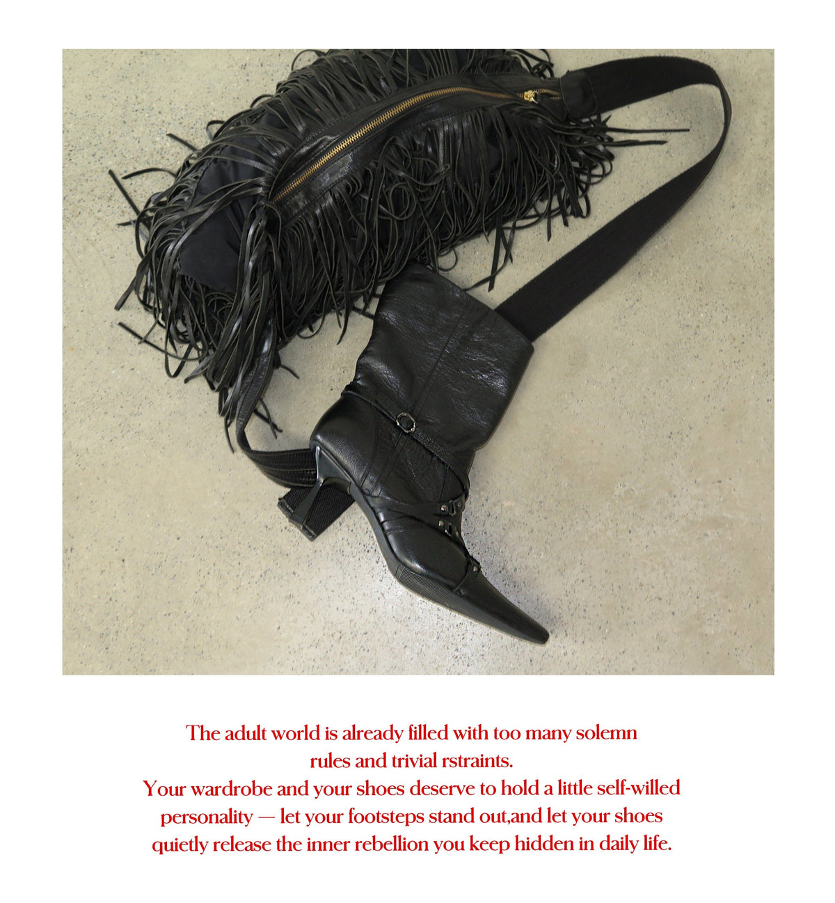 Rebel Crisscross Strap Boots