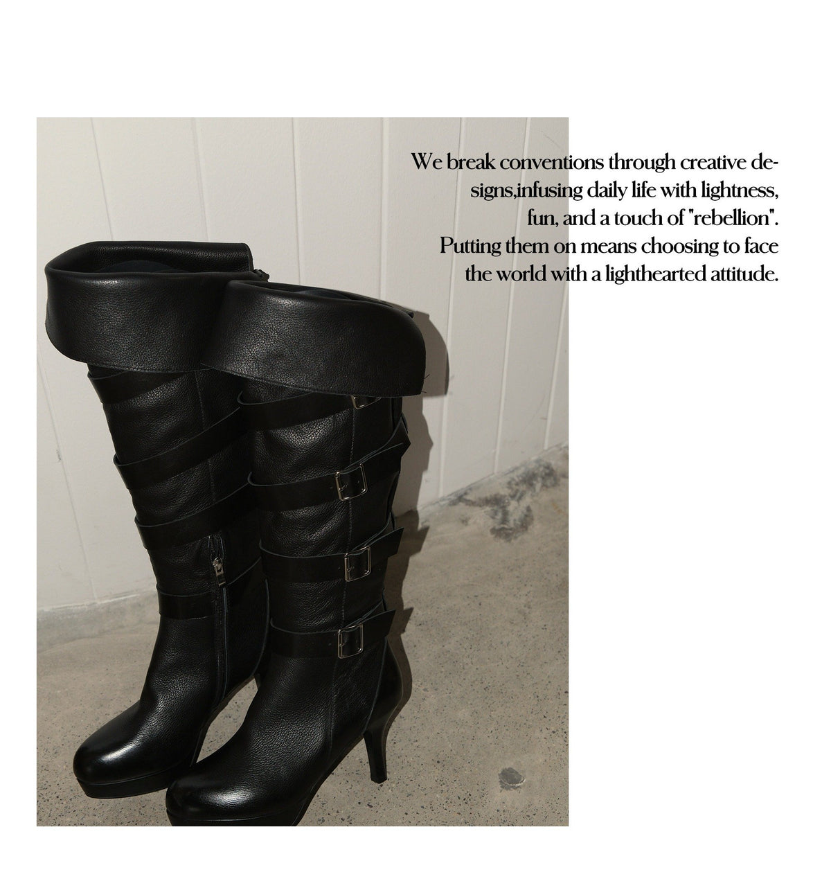 Rogue Buckle High Boots