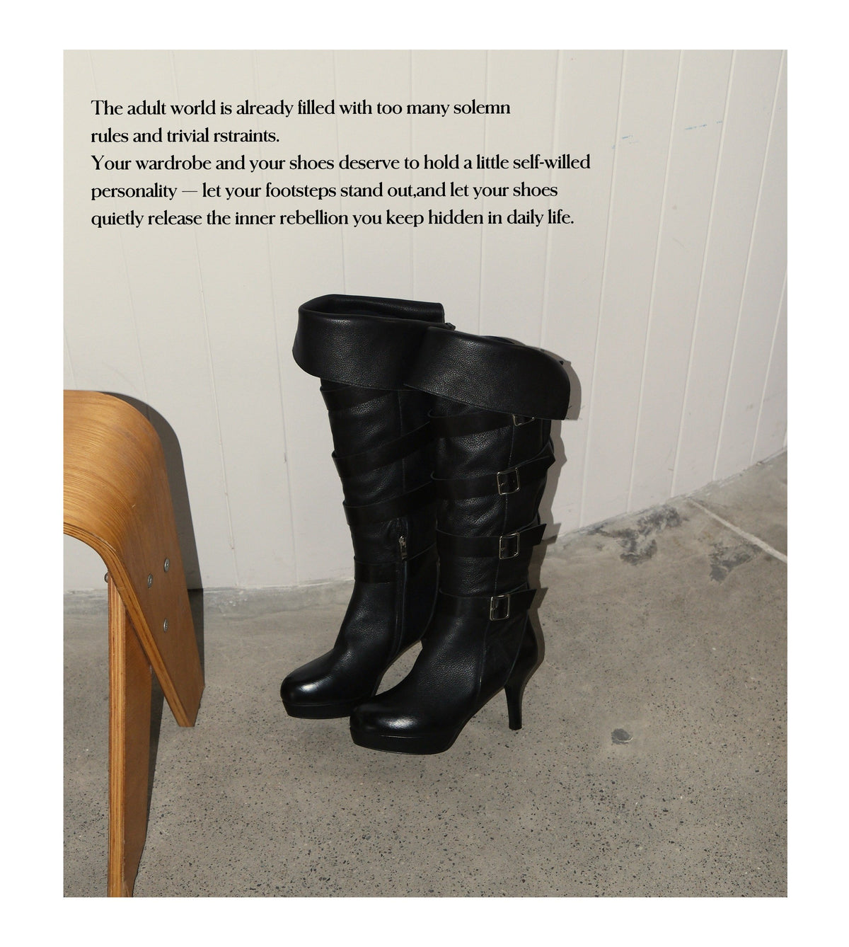 Rogue Buckle High Boots