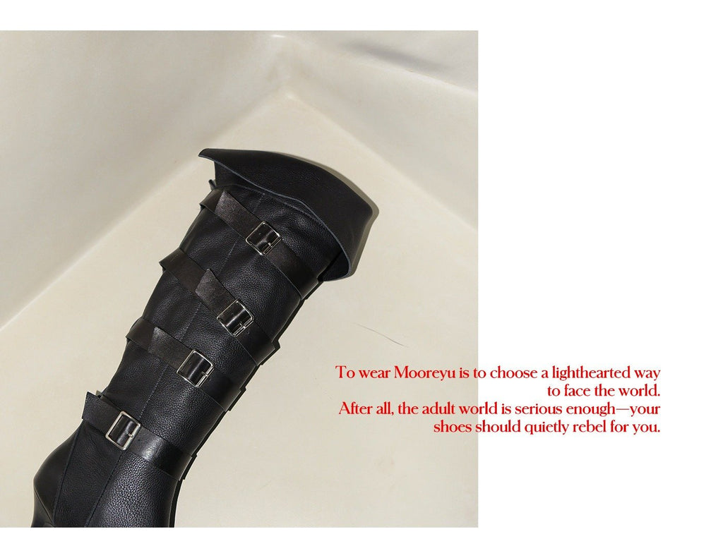 Rogue Buckle High Boots