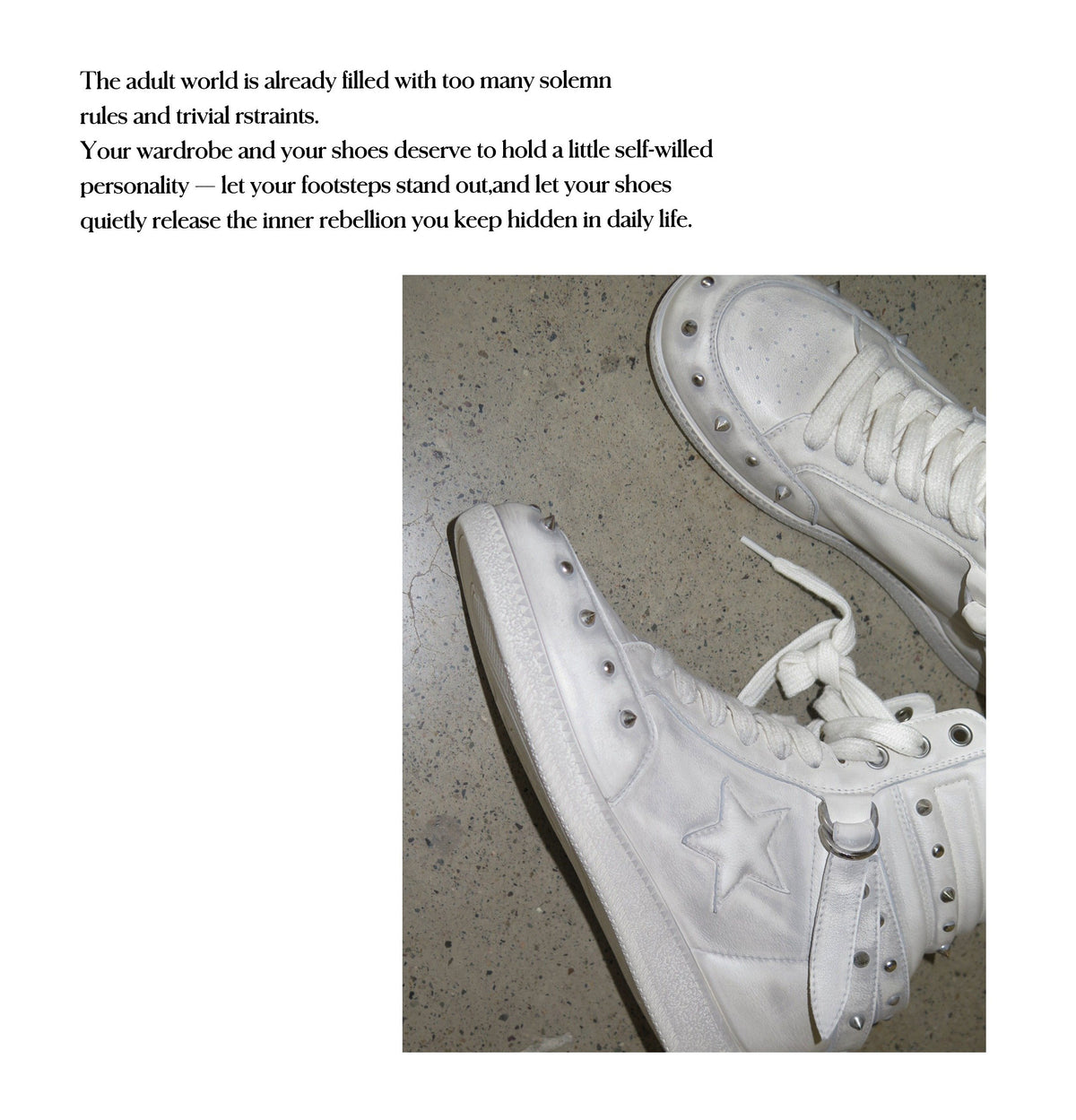 Rebel Star High-Top Sneakers