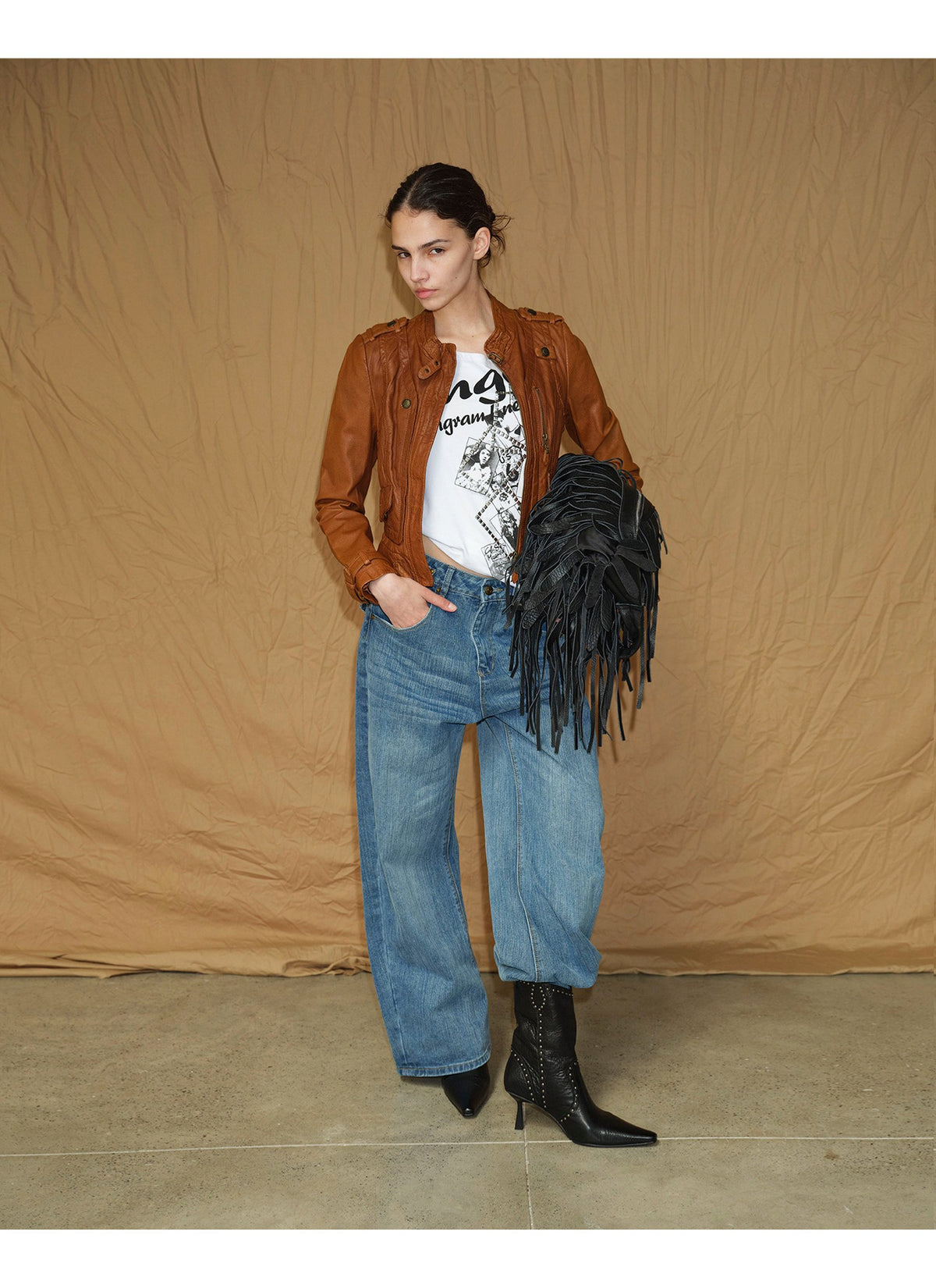Wild Edge Rivet Boots (2color)