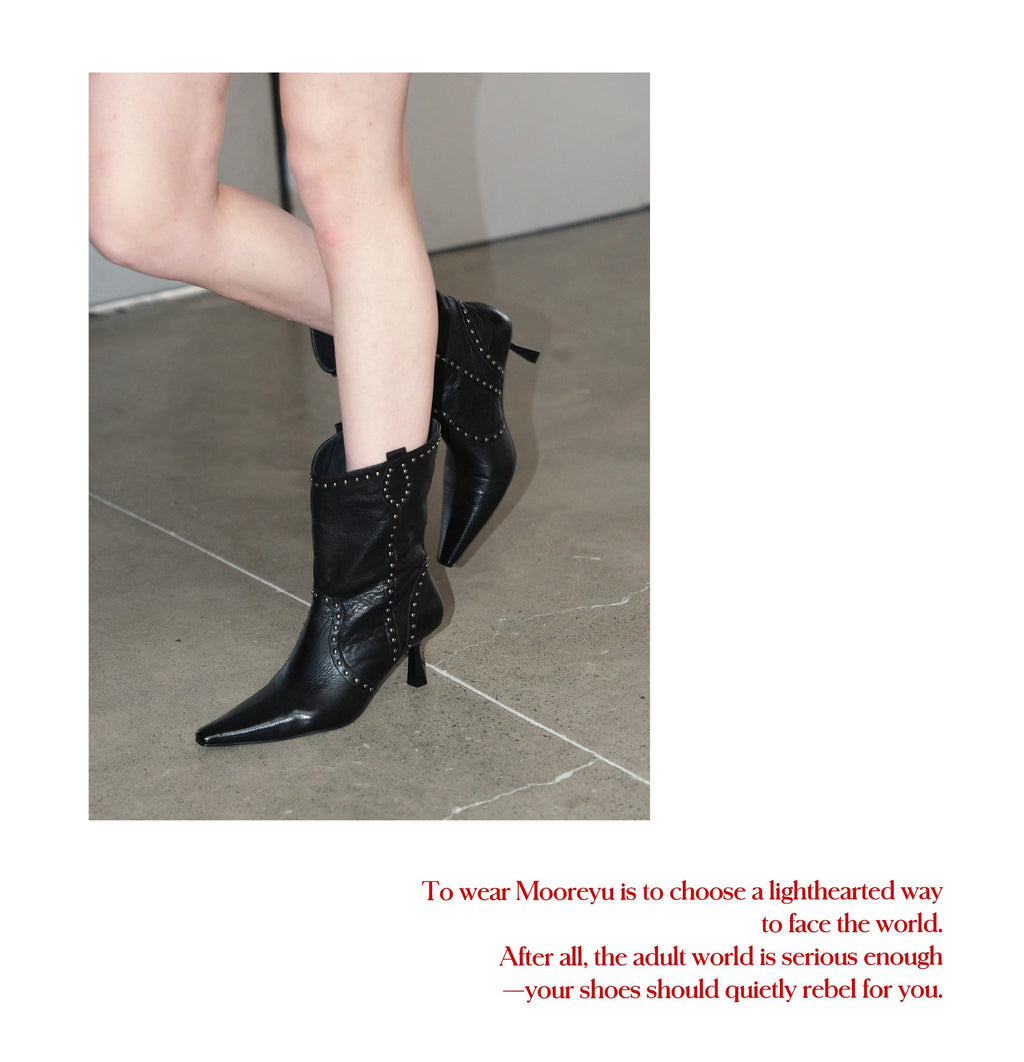 Wild Edge Rivet Boots (2color)