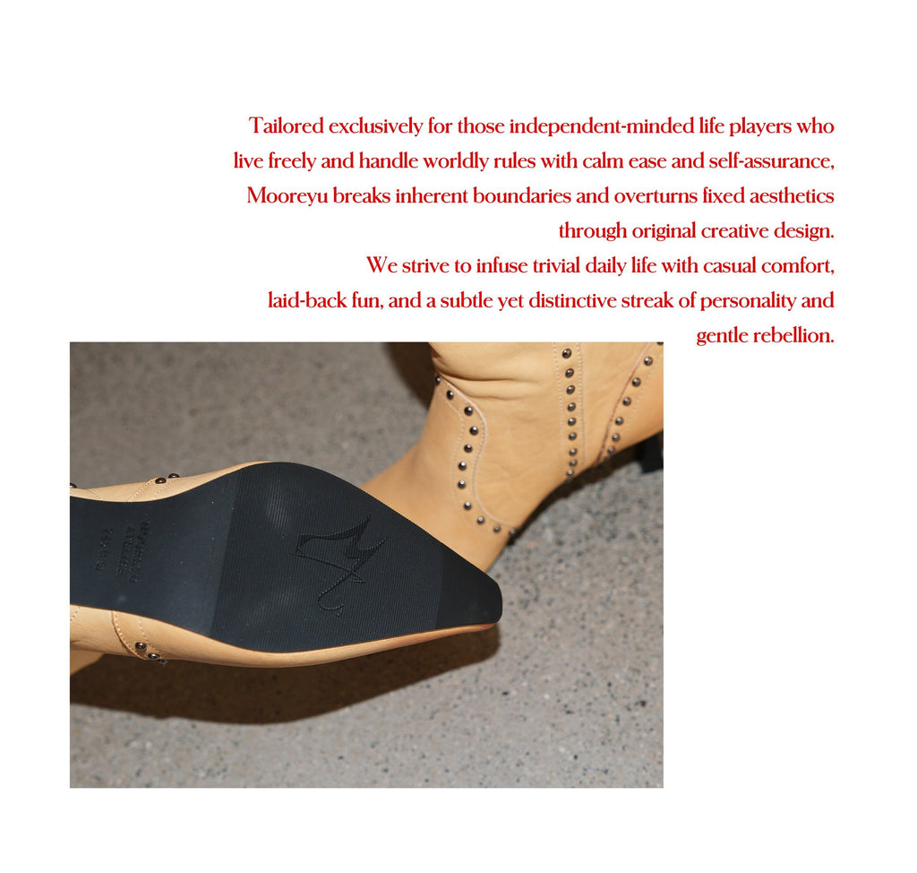 Wild Edge Rivet Boots (2color)