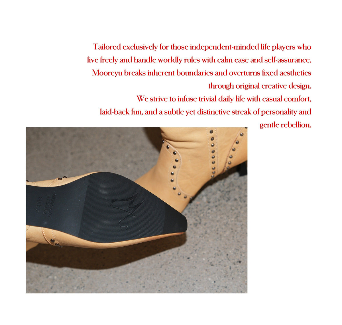 Wild Edge Rivet Boots (2color)